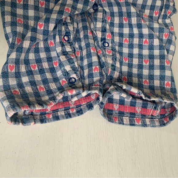 Vintage Oshkosh Overalls Heart Pattern Sz 12 Months Made in Canada - Picture 9 of 15